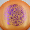 Colorshift Z Glo Buzzz - Ledgestone 2025 - orange - purple - pink-lines - somewhat-flat - neutral - 177g-2 - 180-6g